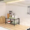 Tunehome Shelf Metal Kitchen Cabinet